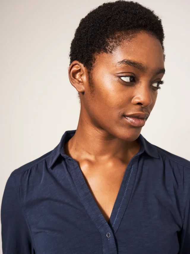 Annie Hemdbluse aus Jersey