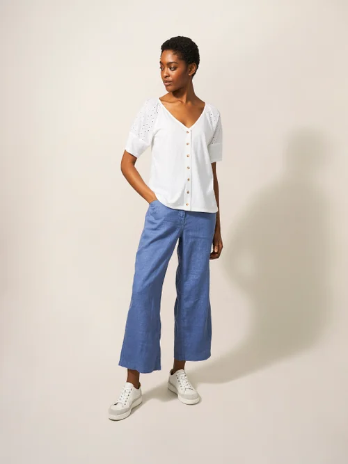 Stickbluse mit Wendefunktion - Brillantweiß - 38 Bild 3