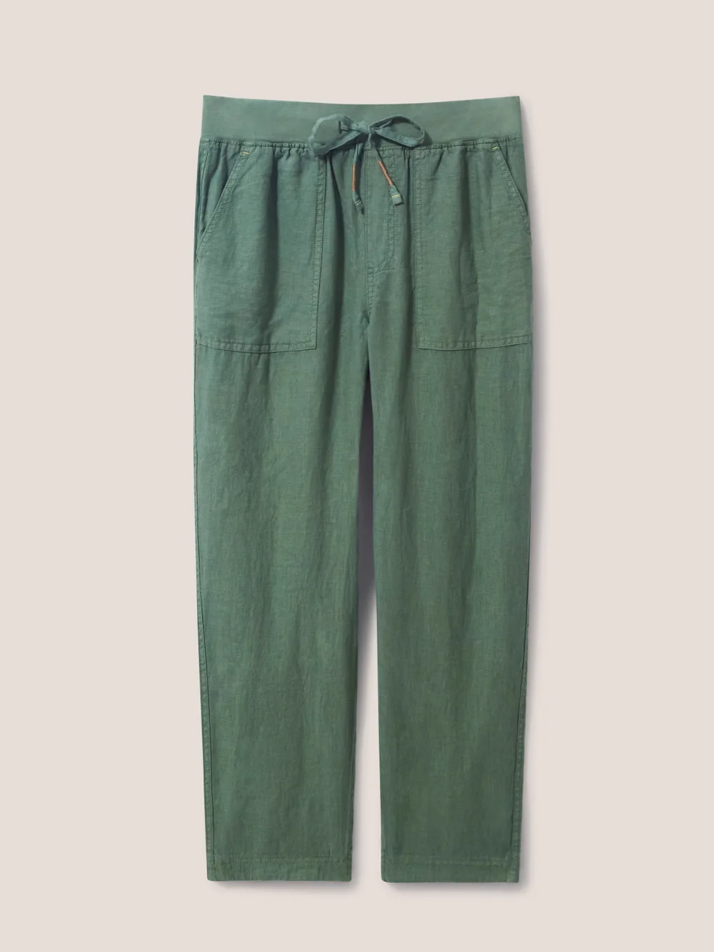Effie Leinenhose - Khaki-Grün - 38 Bild 1