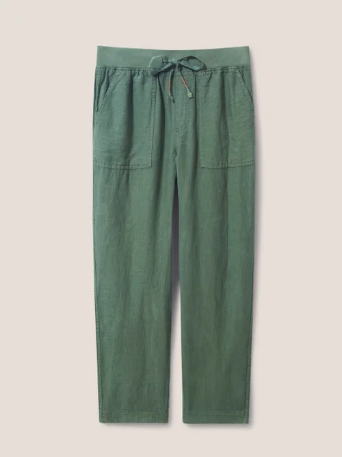 Effie Leinenhose - Khaki-Grün - 38 Bild 1