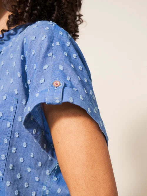 Ella Bluse aus Bio-Baumwolle - Blau Mehrfarbig - 38 Bild 2