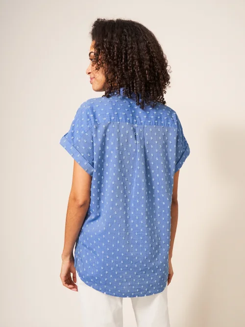 Ella Bluse aus Bio-Baumwolle - Blau Mehrfarbig - 38 Bild 4