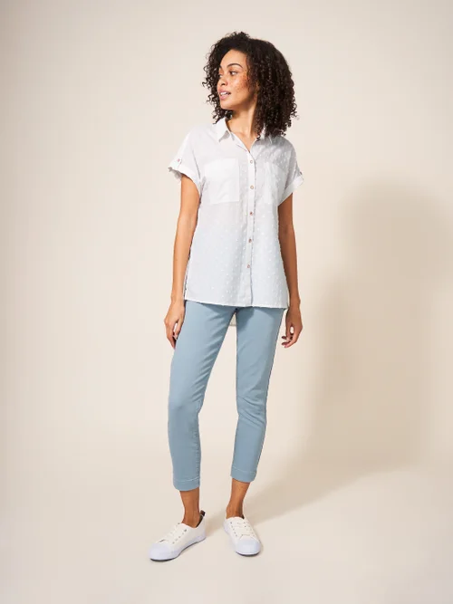 Ella Bluse aus Bio-Baumwolle - Blasses Elfenbein - 38 Bild 3