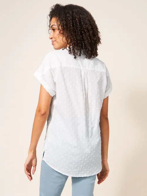 Ella Bluse aus Bio-Baumwolle - Blasses Elfenbein - 38 Bild 4