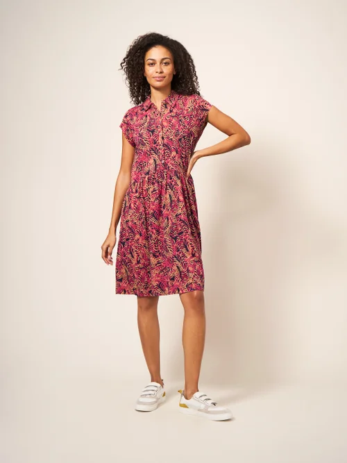 Everly Blusenkleid aus Jersey - Pink Mehrfarbig - 38 Bild 3