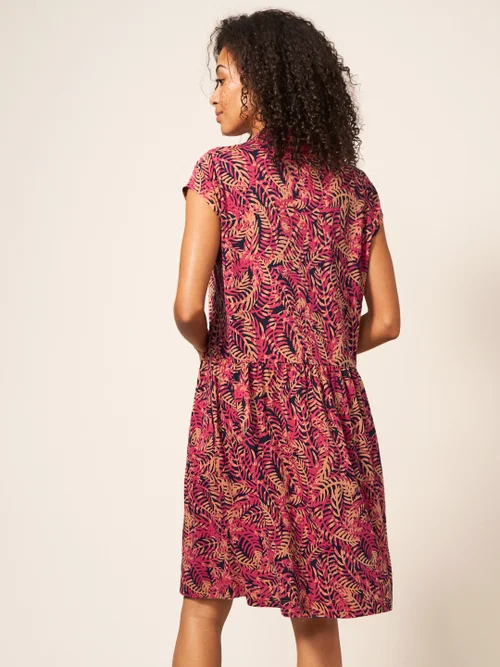 Everly Blusenkleid aus Jersey - Pink Mehrfarbig - 38 Bild 4