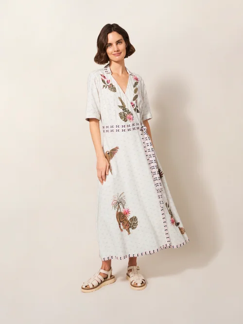 Felicity Wickelkleid - Elfenbein Mehrfarbig - 38 Bild 1