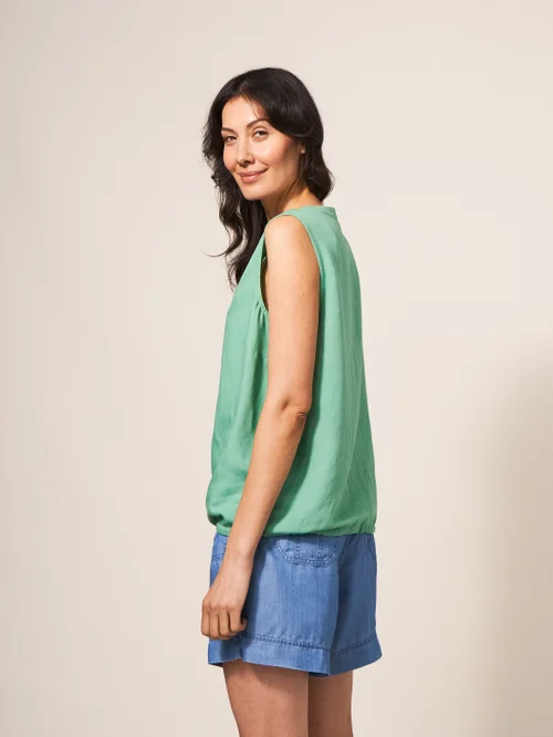 Ferne Ärmellose Bluse - Mittelgrün - 38 Bild 4