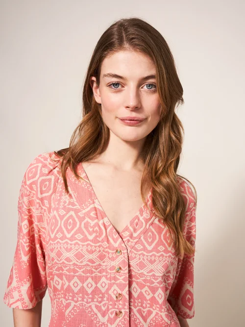 Izzie Kleid - Rot Mehrfarbig - 38 Bild 2