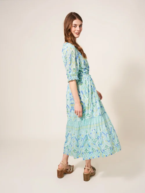 Jamelia Midikleid - Elfenbein Mehrfarbig - 38 Bild 4