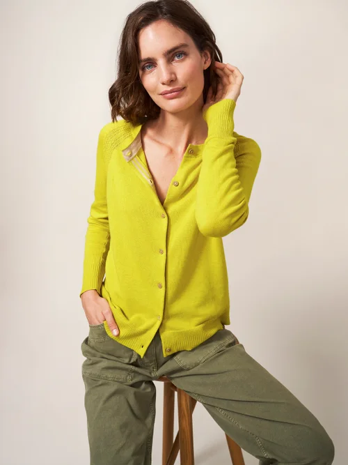Lulu Strickjacke - Helles Grüngelb - 38 Bild 1