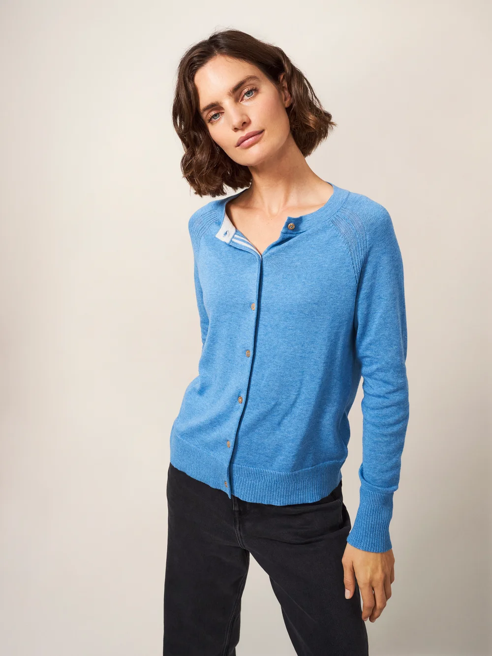 Lulu Strickjacke - Mittelblau - 38 Bild 1