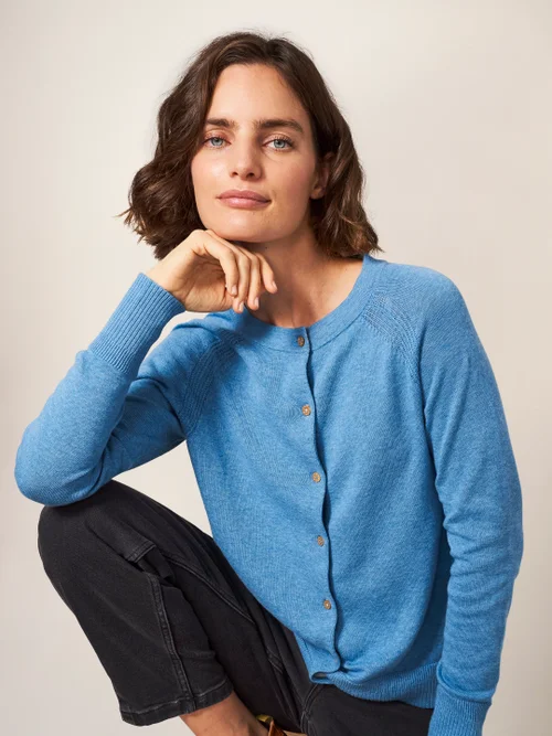 Lulu Strickjacke - Mittelblau - 38 Bild 3