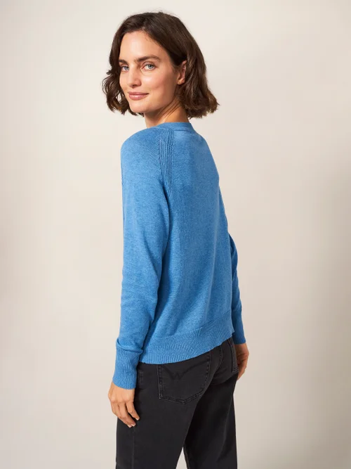 Lulu Strickjacke - Mittelblau - 38 Bild 4