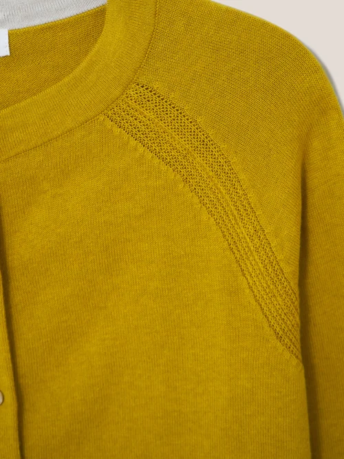 Lulu Strickjacke - Dunkles Grüngelb - 38 Bild 2