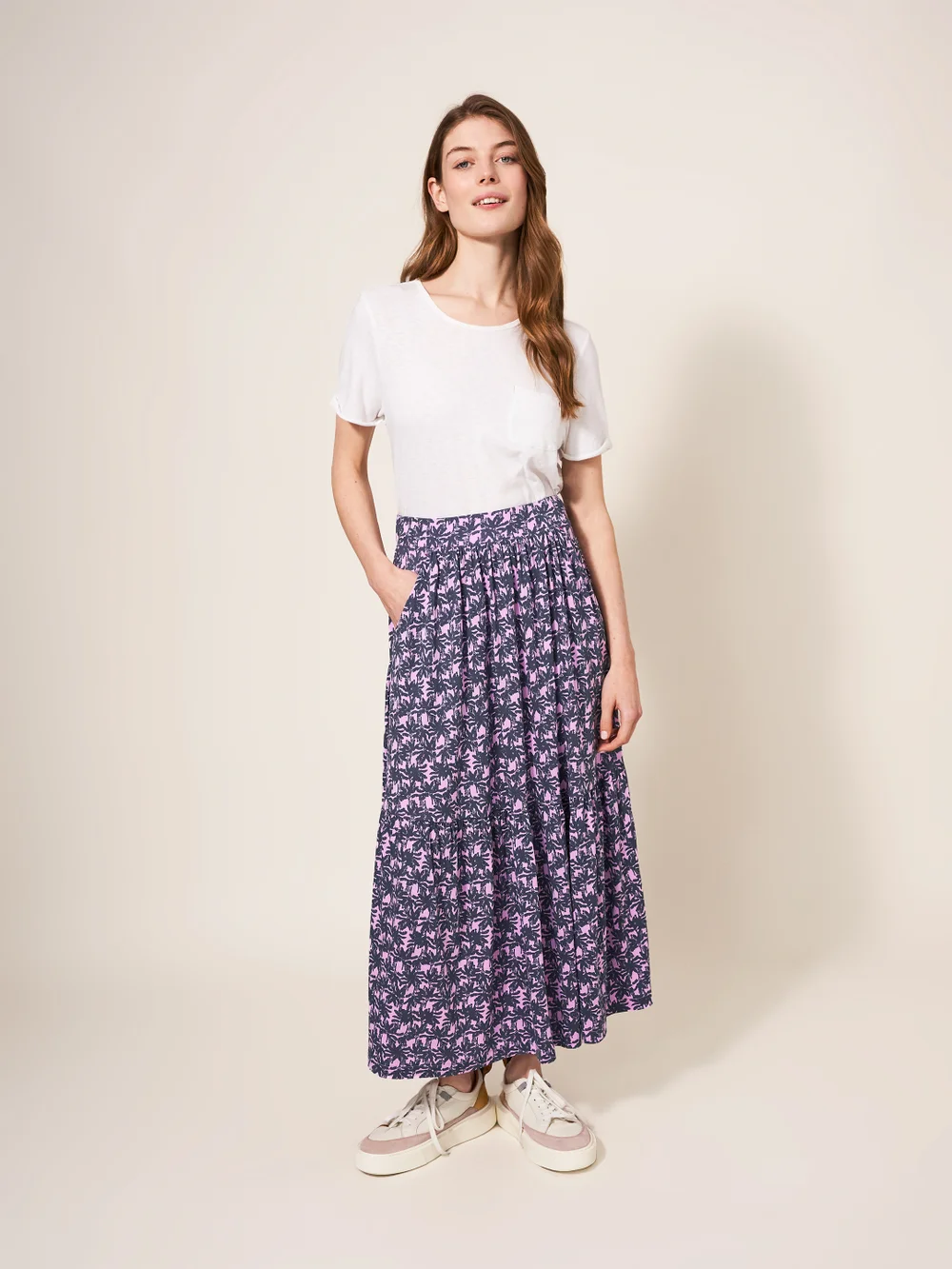 Mia Midikleid aus Jersey - Pink Mehrfarbig - 38 Bild 1