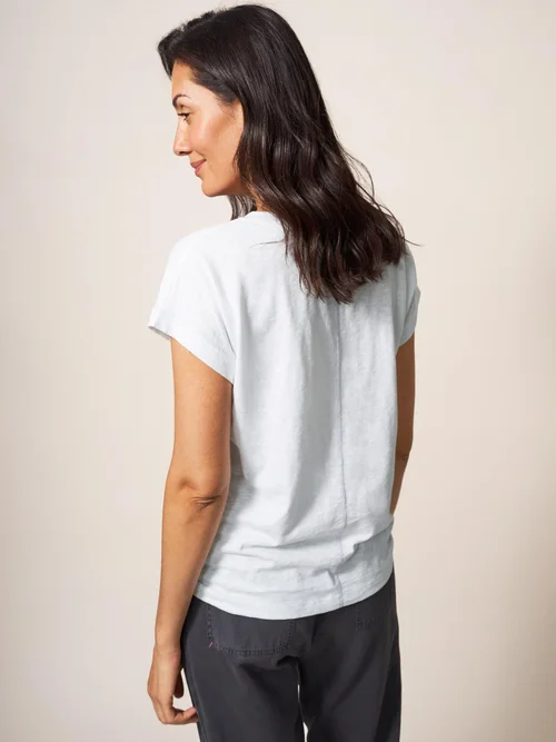T-Shirt Nelly mit Keilausschnitt - Nat White - 38 Bild 4