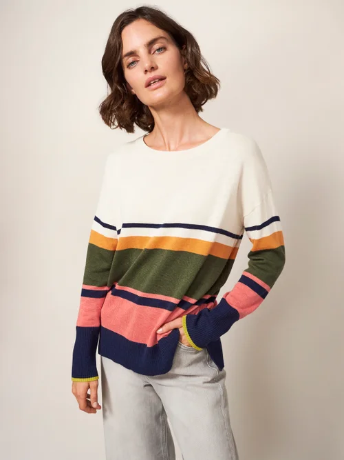 Olive Pullover - Natur Mehrfarbig - 40 Bild 3