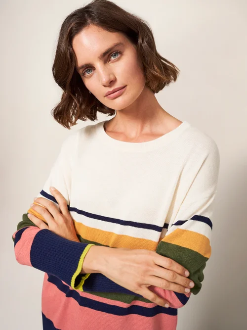 Olive Pullover - Natur Mehrfarbig - 40 Bild 2