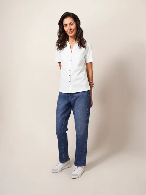 Penny Jerseybluse mit Taschen - Brillantweiß - 44 Bild 3