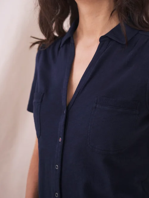 Penny Jerseybluse mit Taschen - Französisches Marineblau - 38 Bild 2