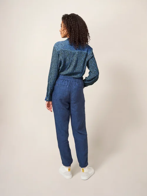 Rowena Leinenhose - Dunkel-Marineblau - 38 Bild 4