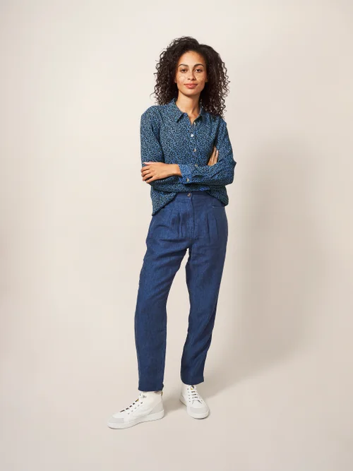 Rowena Leinenhose - Dunkel-Marineblau - 38 Bild 1