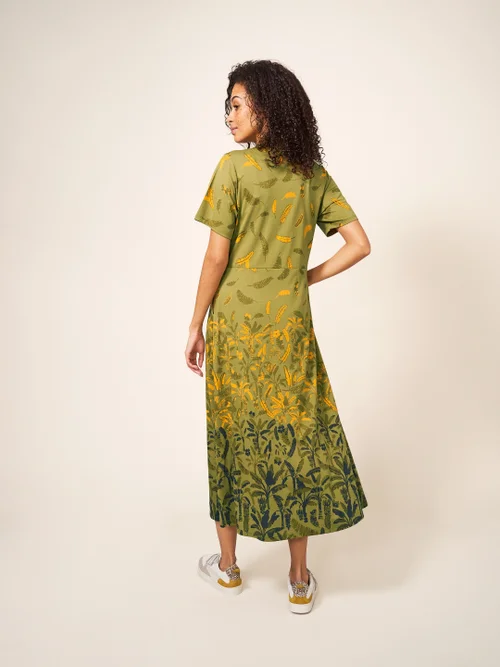 Rua Blusenkleid aus Jersey - Grün Mehrfarbig - 38 Bild 4