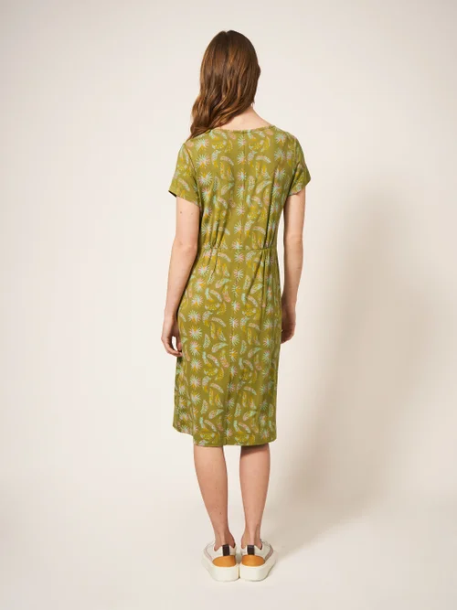 Tallie EcoVero Jerseykleid - Grüner Aufdruck - 38 Bild 4
