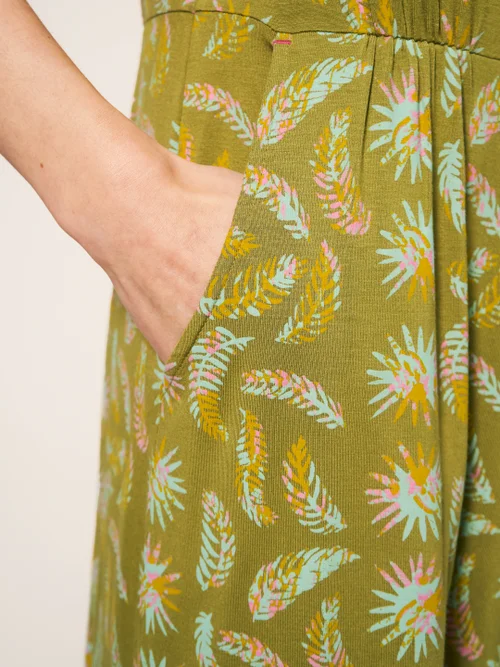 Tallie EcoVero Jerseykleid - Grüner Aufdruck - 38 Bild 2