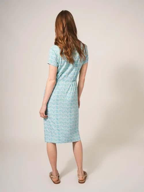Tallie EcoVero Jerseykleid - Elfenbeinfarbener Aufdruck - 38 Bild 4