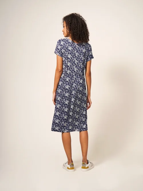 Tallie EcoVero Jerseykleid - Marineblau Mehrfarbig - 38 Bild 4