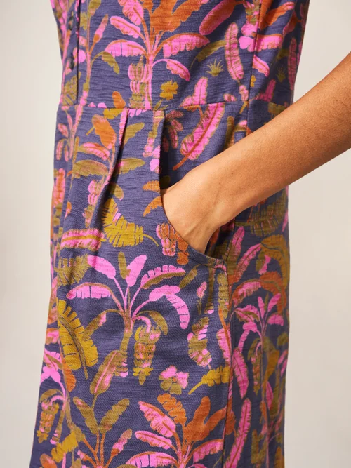 Tammy Kleid aus Baumwolljersey - Lila Mehrfarbig - 38 Bild 2