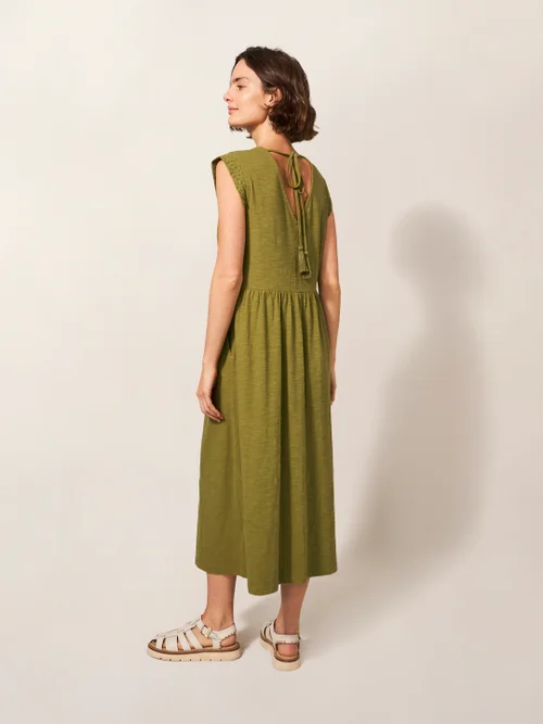 Violet Spitzenkleid aus Jersey - Mittelgrün - 38 Bild 4