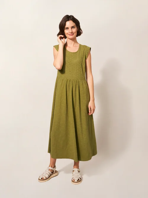 Violet Spitzenkleid aus Jersey - Mittelgrün - 38 Bild 3