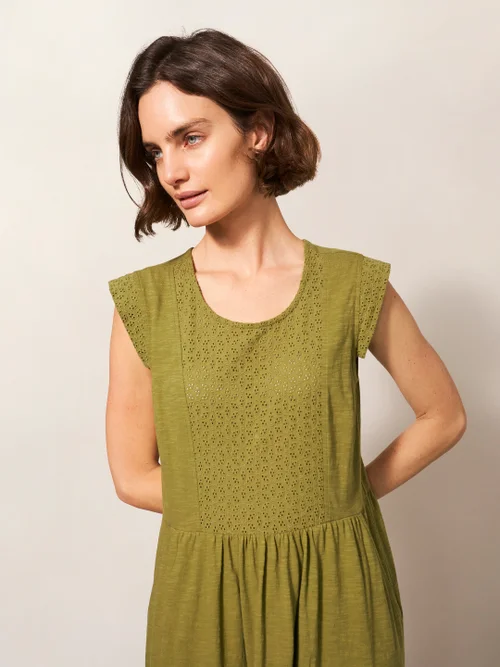 Violet Spitzenkleid aus Jersey - Mittelgrün - 38 Bild 2