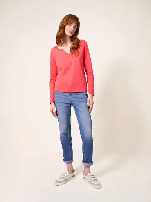 Nelly Langarm-T-Shirt - Helles Pink - 34 Bild 3