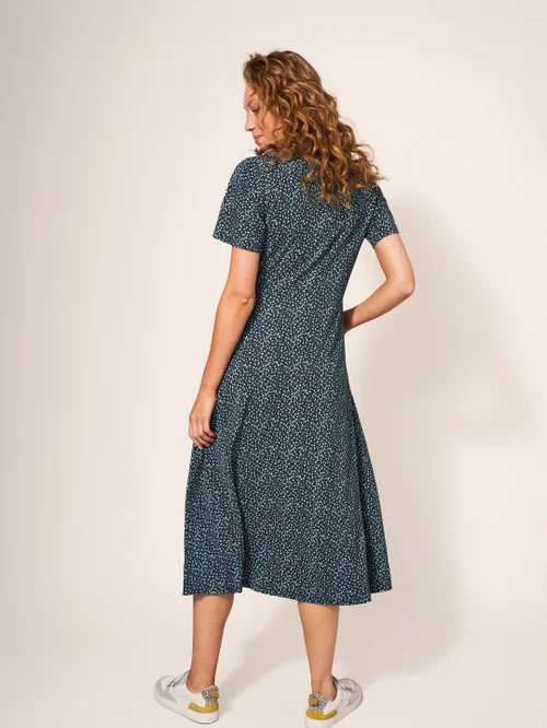 Rua Blusenkleid aus Jersey - Blaugrün Mehrfarbig - 34 Bild 4
