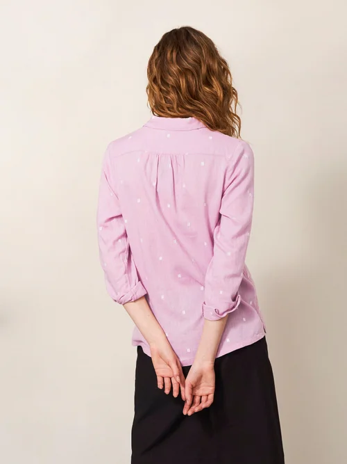 Bluse Sophie aus Bio-Baumwolle - Pink Mlt - 36 Bild 4