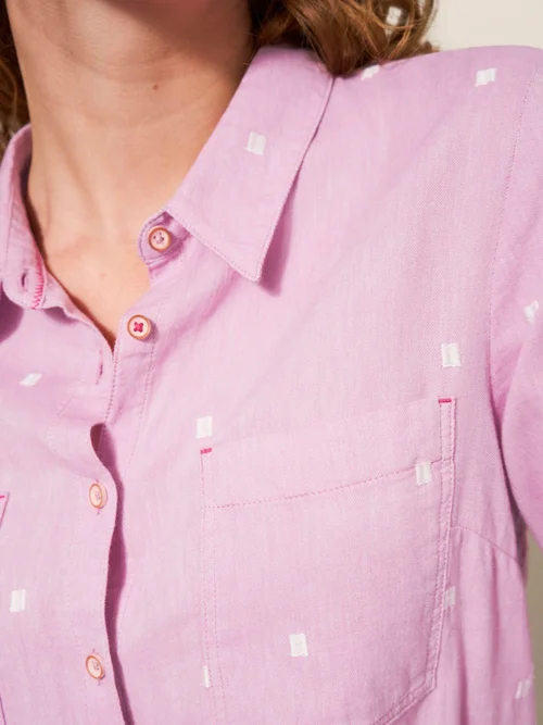 Bluse Sophie aus Bio-Baumwolle - Pink Mlt - 36 Bild 2