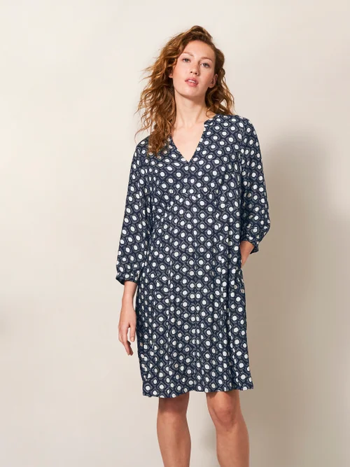 Frances EcoVero Kleid - Schwarz Mehrfarbig - 34 Bild 3