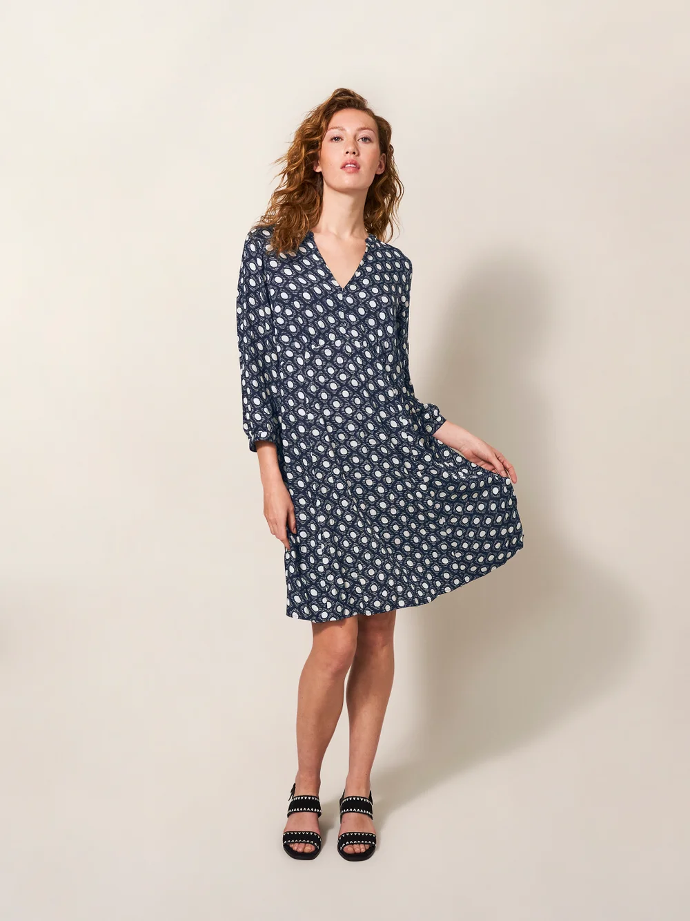 Frances EcoVero Kleid - Schwarz Mehrfarbig - 34 Bild 1