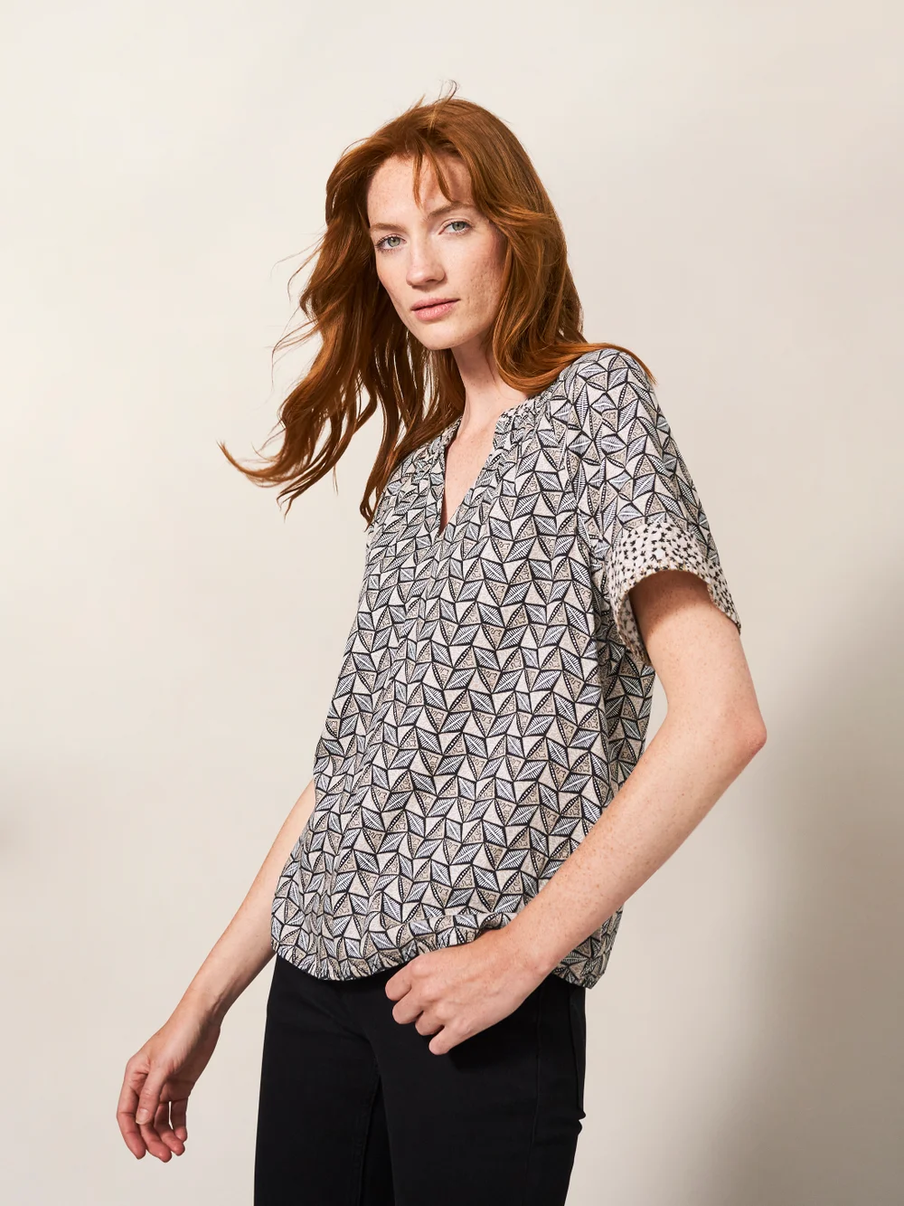 Cora Top - Natur Mehrfarbig - 34 Bild 1