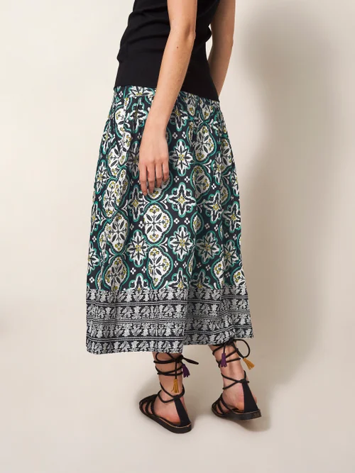 Charlotte Midirock aus Bio-Baumwolle - Schwarz Mehrfarbig - 34 Bild 4