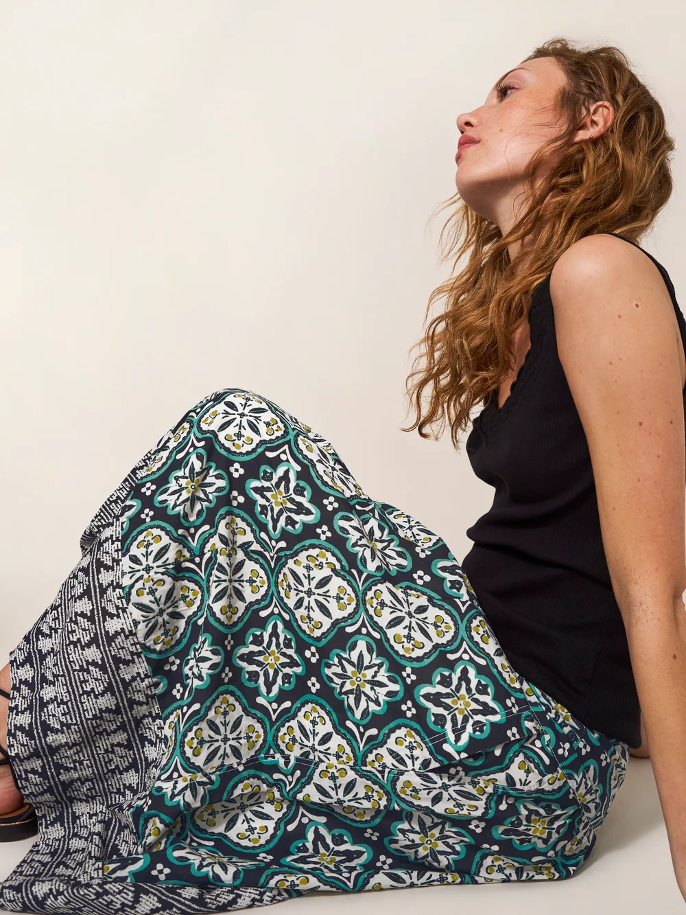 Charlotte Midirock aus Bio-Baumwolle - Schwarz Mehrfarbig - 34 Bild 1