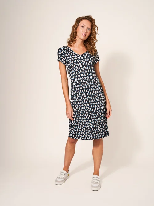 Tallie EcoVero Jerseykleid - Schwarz Mehrfarbig - 34 Bild 3