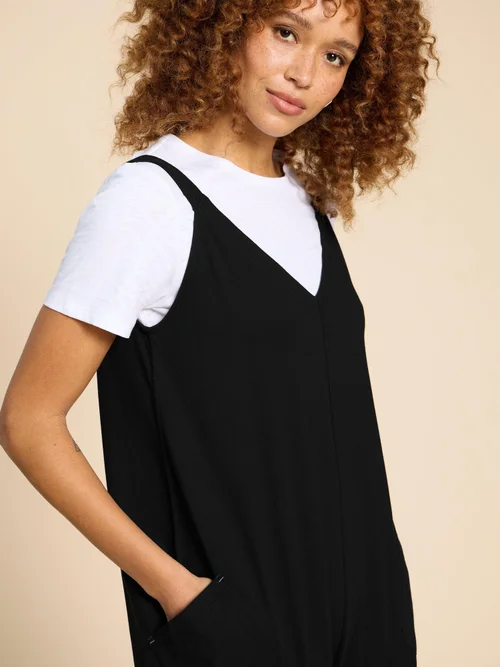 Jumpsuit Selina aus Jersey - Pure Blk - 34 Bild 3