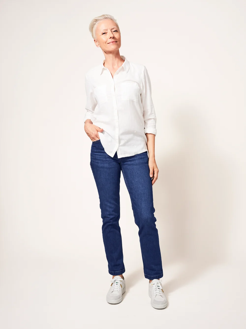 Brooke Jeans mit geradem Schnitt - Mittel-Denim - 34 Bild 1