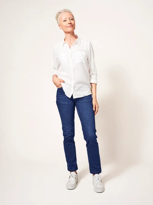 Brooke Jeans mit geradem Schnitt - Mittel-Denim - 34 Bild 1