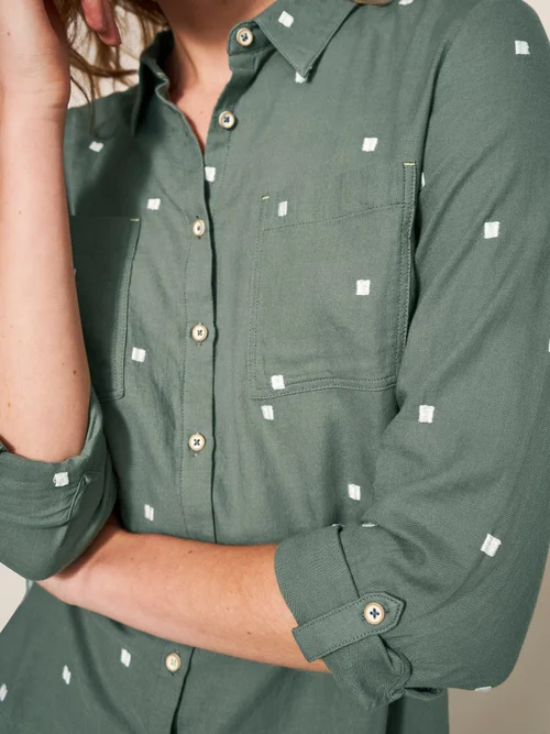 Bluse Sophie aus Bio-Baumwolle - Green Mlt - 34 Bild 2